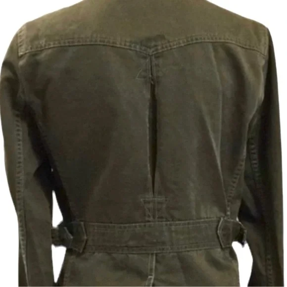 J.Crew Vintage Y2K Utility Army Jacket Olive Green Size S - Picture 5 of 7